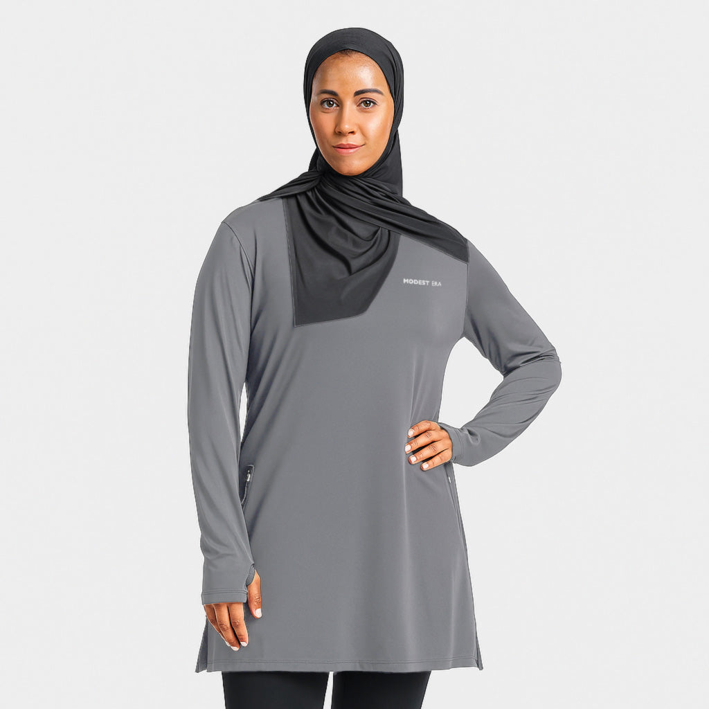 Long-Sleeve Modest Breathable Top