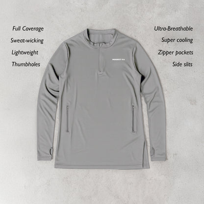 Long-Sleeve Modest Breathable Top